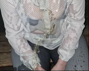 He pees on me Public at a Bus Stop