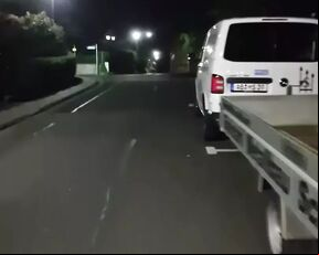 Very risky drinking Pee in the middle of the street